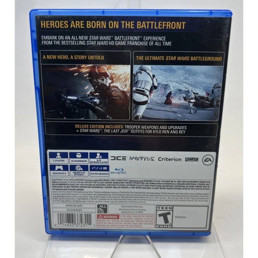 Star Wars Battlefront II Elite Trooper Deluxe Edition Sony PS4 2017 Tested